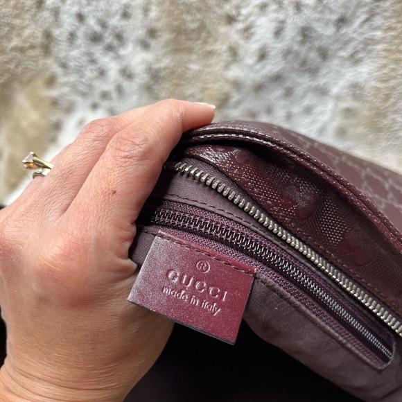Gucci Coated GG canvas Burgundy Messenger Bag - Picture 9 of 15